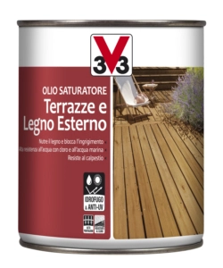 Olio protettivo saturatore  terrazze e legno esterno, incolore - 1 litro